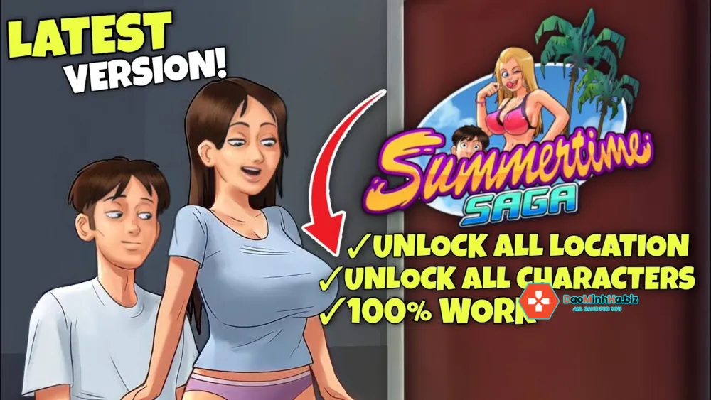 Cốt truyện hấp dẫn Summertime Saga apk